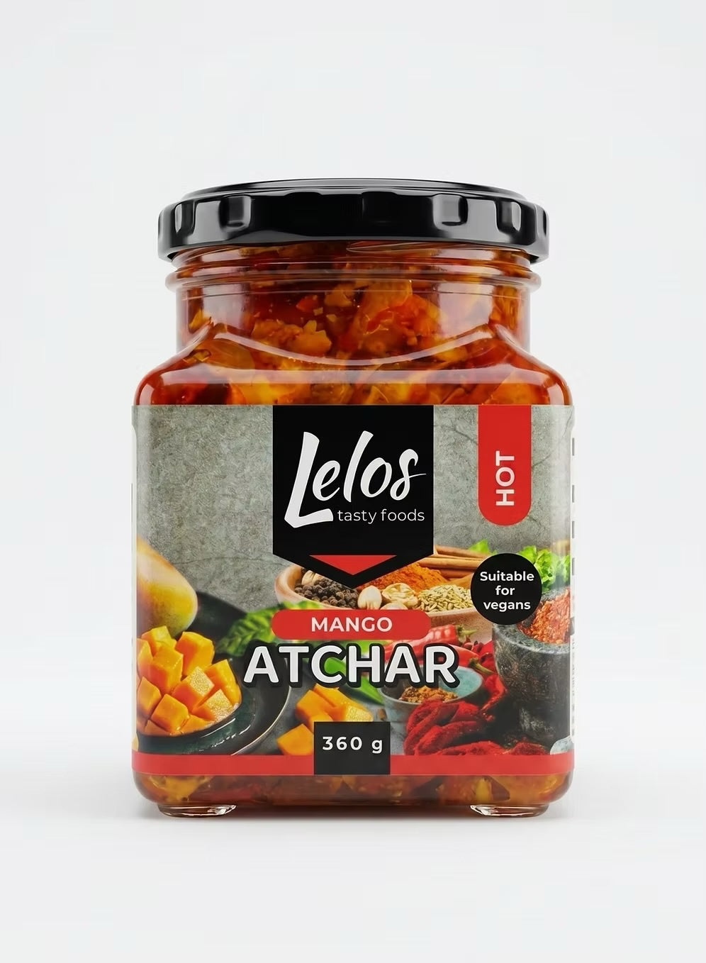 Lelos Atchar Hot Mango 360g