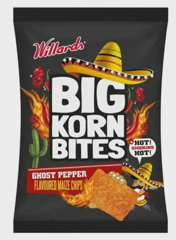 Willards Big Korn Bites Ghost Pepper 200g