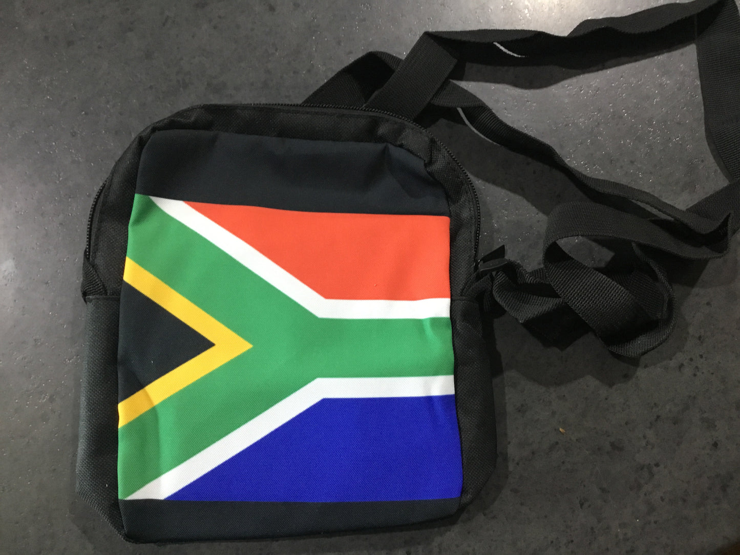Black bag / satchel with Flag