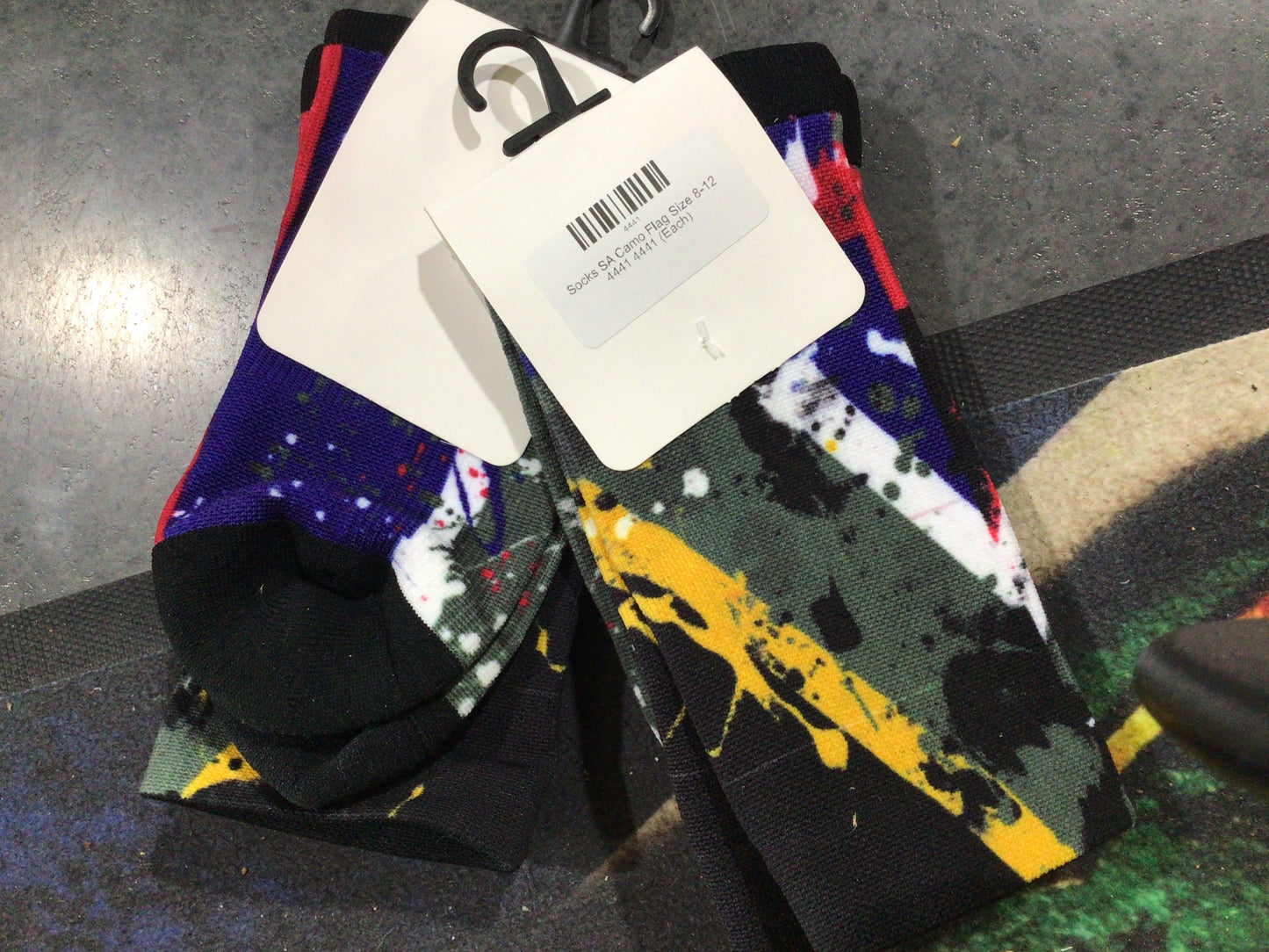 Socks SA Camo Flag Size 8 - 12