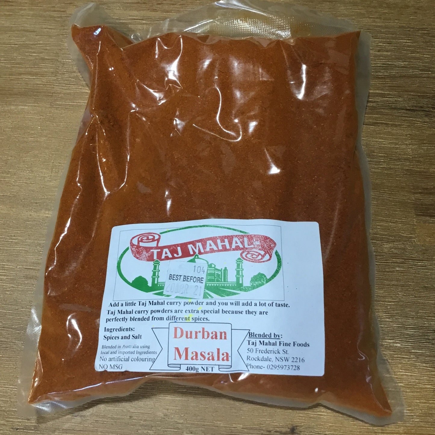 Taj Mahal Masala DURBAN 400g