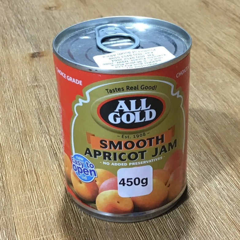 All Gold Jam Apricot Smooth 450g South African Home Foods 3144