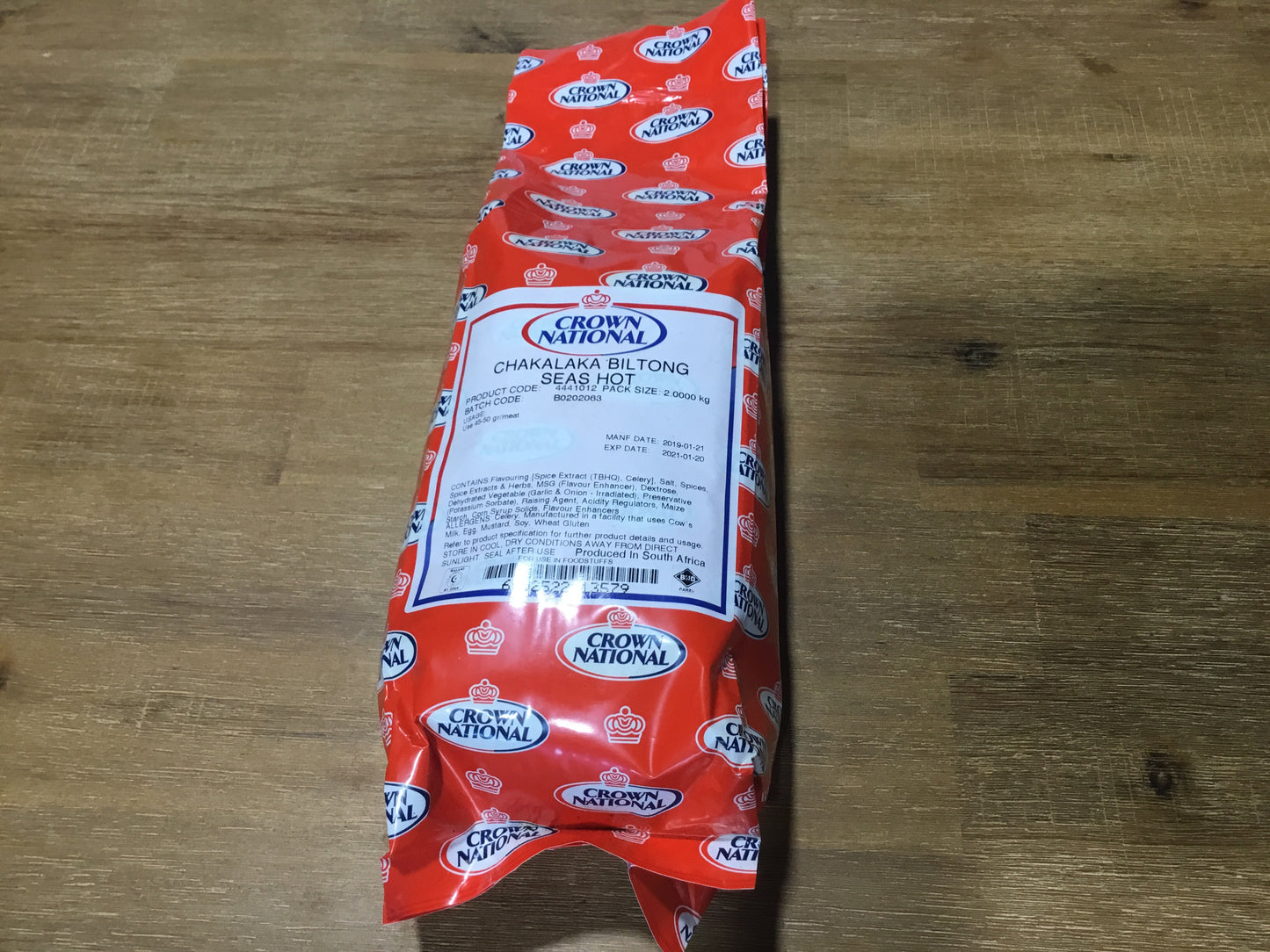 Crown National Chakalaka Hot Biltong 2kg - SEASONING SPICE