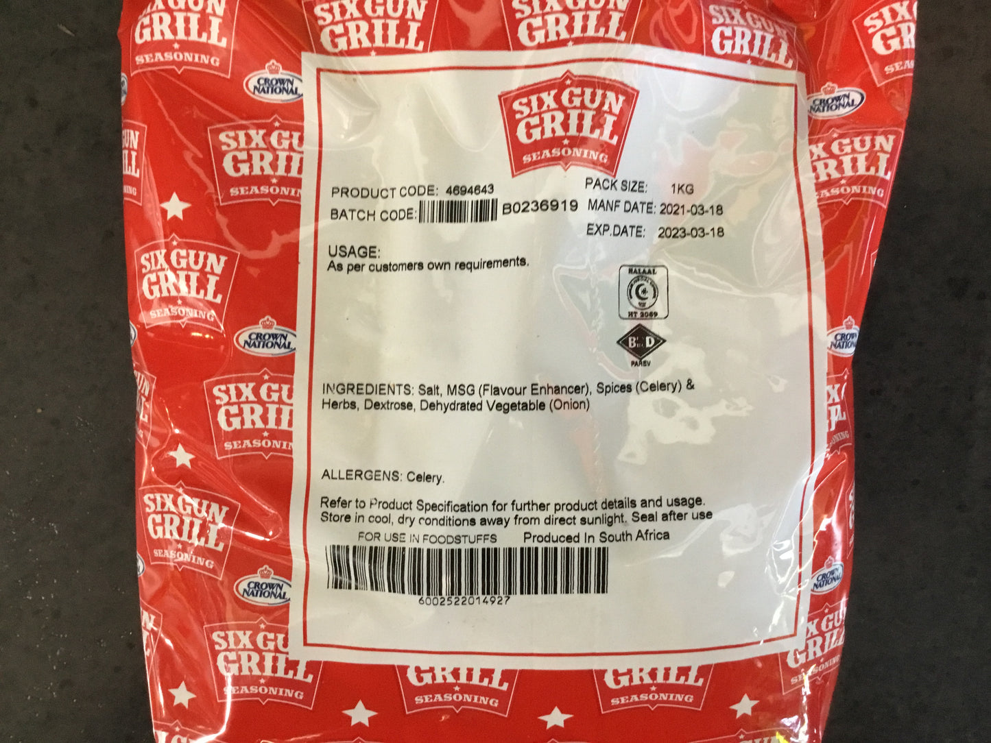 Crown National BBQ Six Gun Grill Biltong 1kg