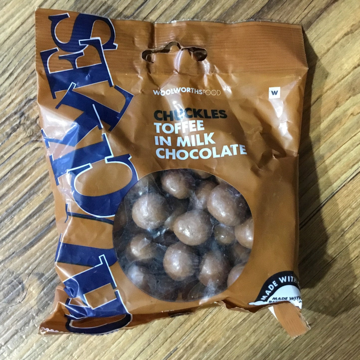 Woolworths Chuckles Toffee 125g