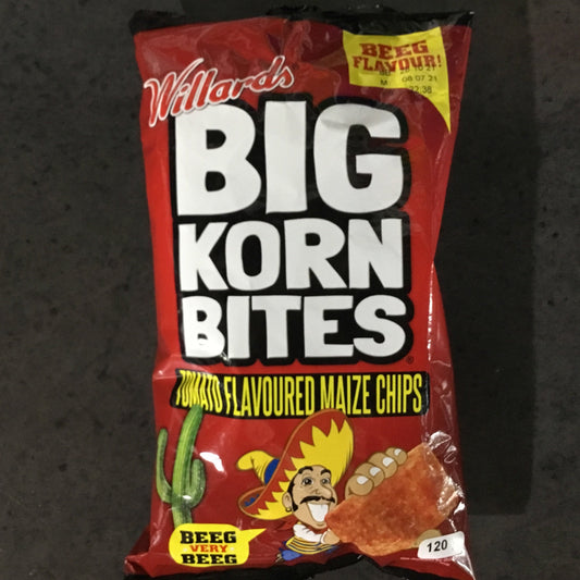 Willards Big Korn Bites - Tomato 120g