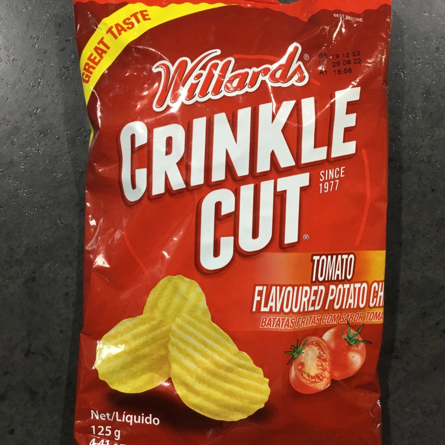 Willards Crinkle Cut Tomato 125g
