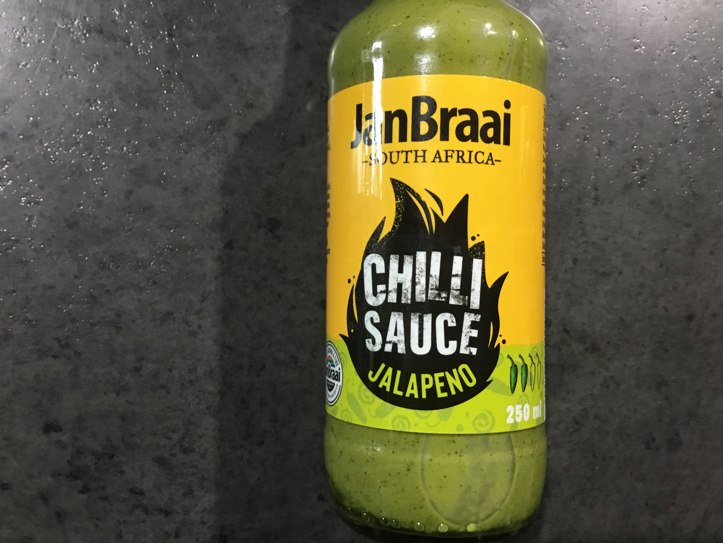Jan Braai Hot Sauce Jalepeno Sauce 250ml bottle