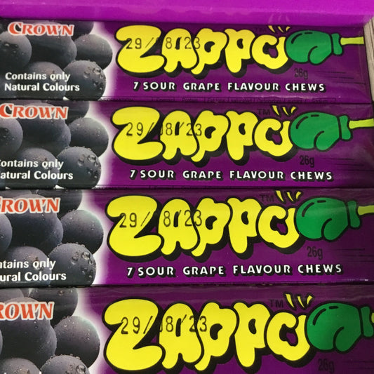 Zappo Grape Chews 26g