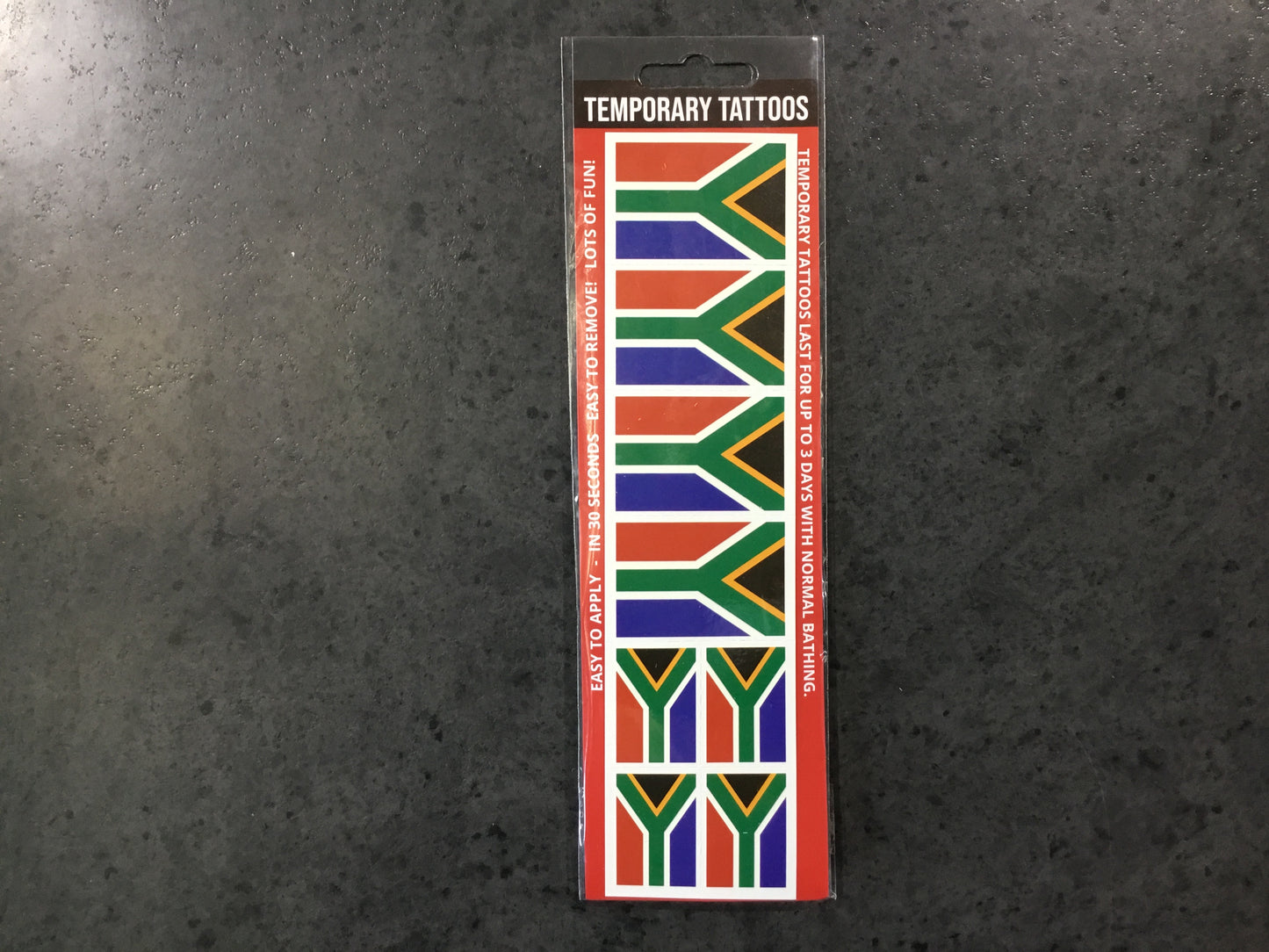 SA Flag Tattoo strips (8 Tatts pack)
