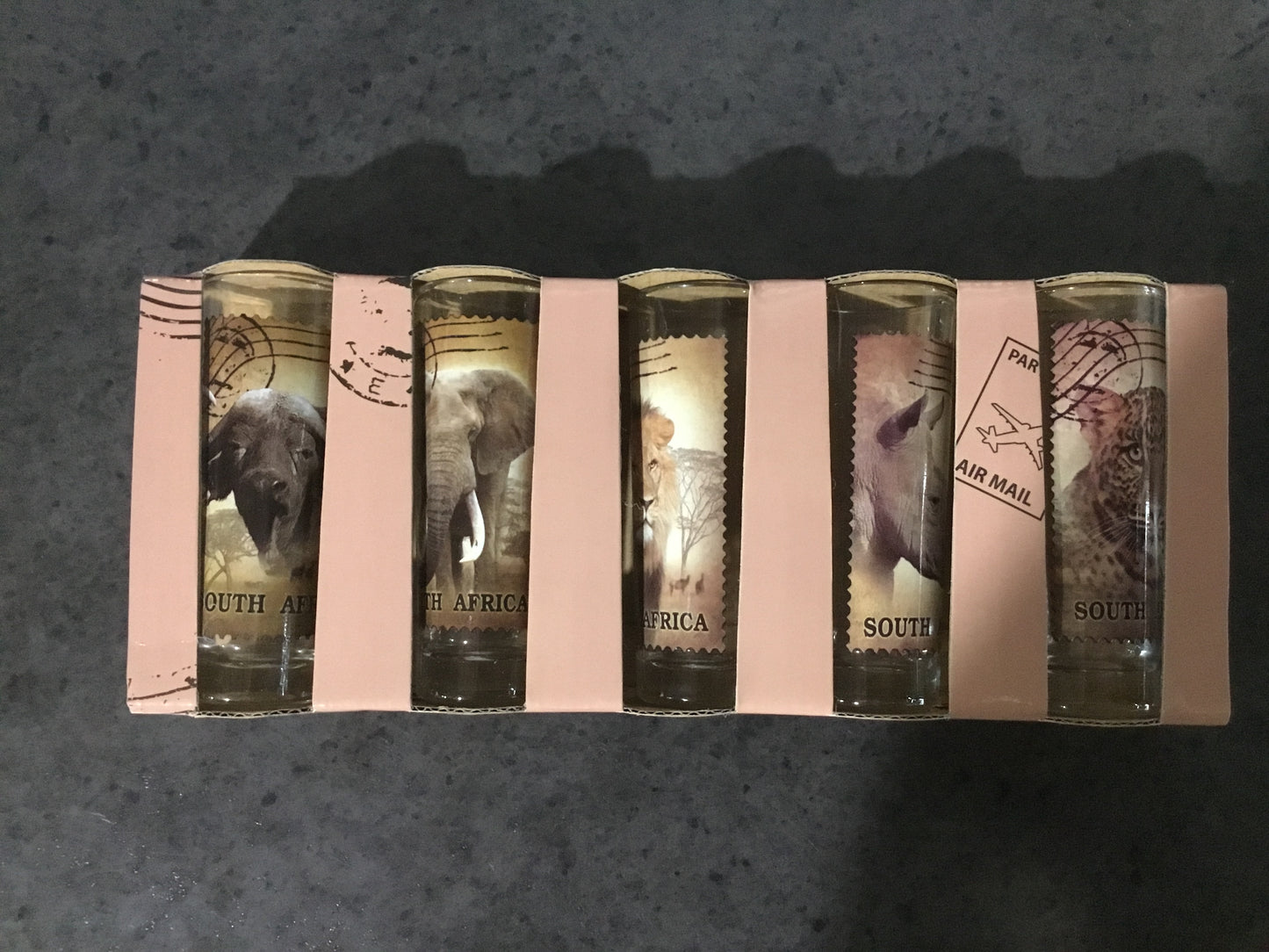 SA Shot Glasses Big Five 5pack