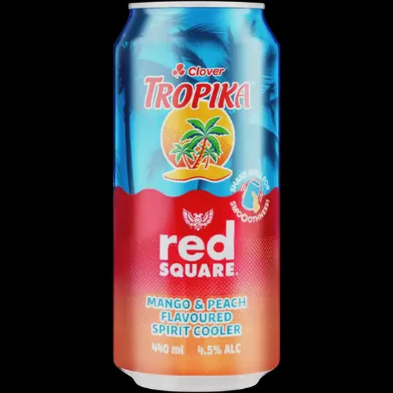 Tropika Red Square Mango & Peach 440ml Can