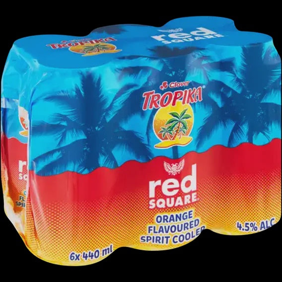 Tropika Red Square Orange 6 Pack