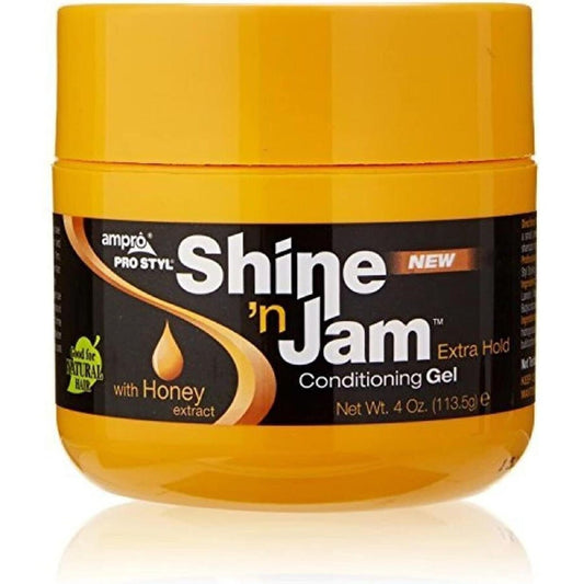 Ampro Shine ‘n Jam Conditioning Gel Extra Hold With Honey Extract 454g