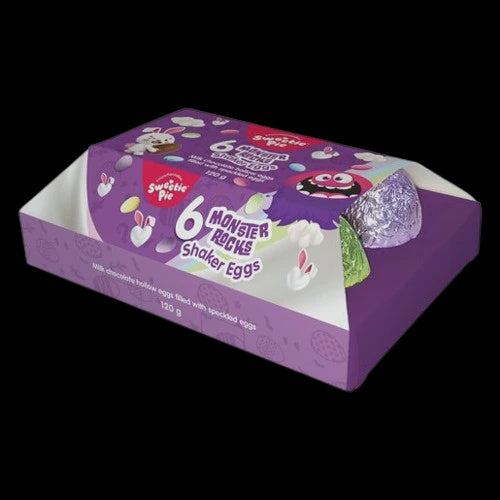 Sweetie Pie Shaker Eggs 6pce Monster Rocks 120g