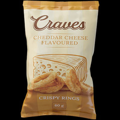 Craves Rings Cheddar Cheese 60g