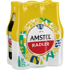 Amstel Lager Radler with Lemon 330ml - 6 Pack