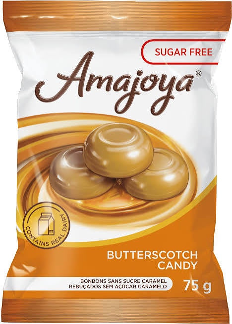 Amajoya Sugar Free Butterscotch Candy Cocoa 70g