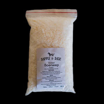 Oakly Farm Dapple and  Dash Grated Boerseep  250g - Each