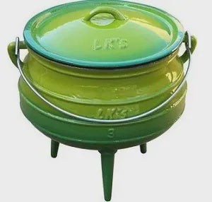 LK Green Enamel Potjie No3