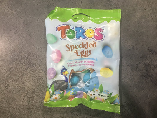 Toros Speckled Eggs -Chewy Jelly w/Choc 125g