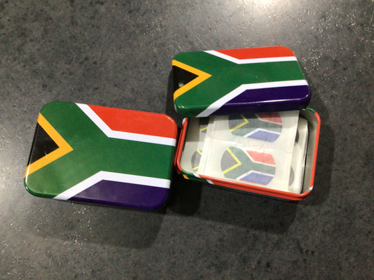 SA Flag Plasters Tin Pack