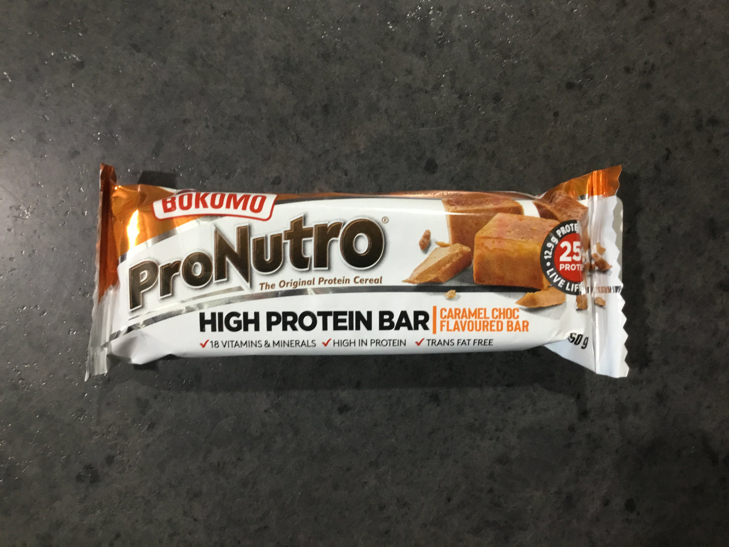 Pronutro Cereal Bar Caramel Choc 50g