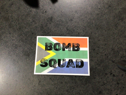 Bomb Squad Sticker 8 X 11cm