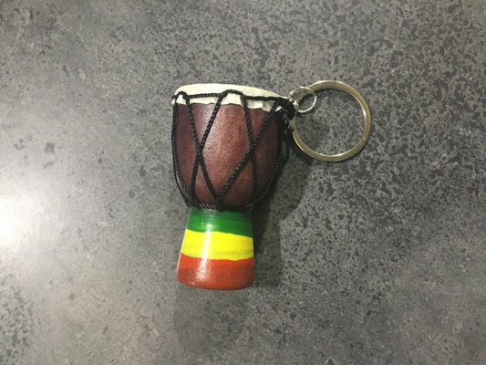 Wooden Drum Keyring