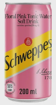 Schweppes Floral Pink Tonic 200ml Cans
