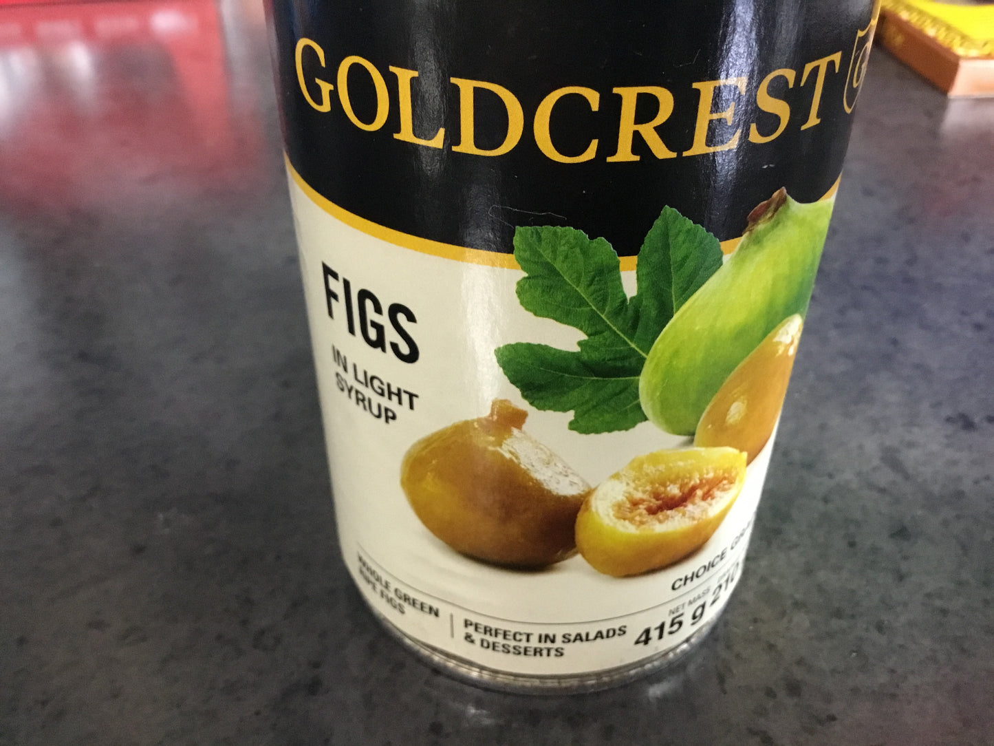 Goldcrest Figs in Syrup 415g Tin
