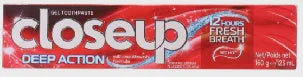 Close Up Toothpaste Red 125g