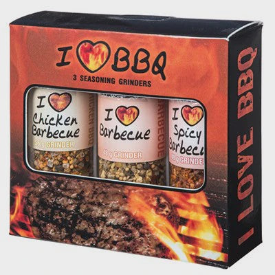 Aussie I Love BBQ3 Seasoning Grinders