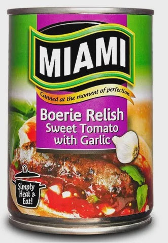 Miami Boerie relish with garlic 450g