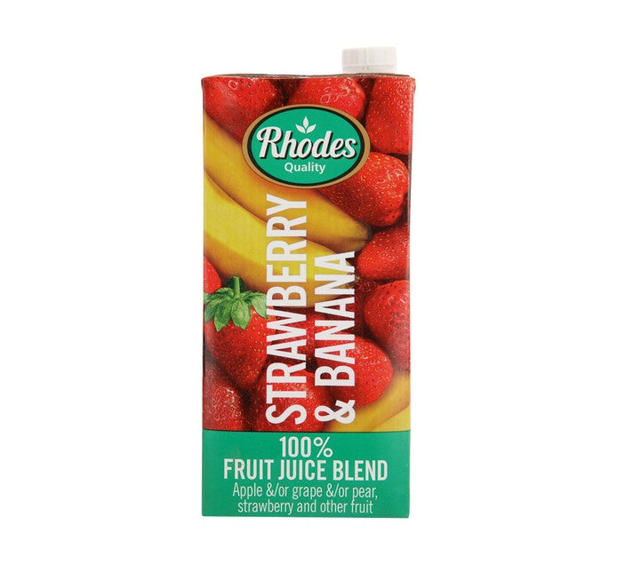 Rhodes Fruit Strawberry  & Banana 1L