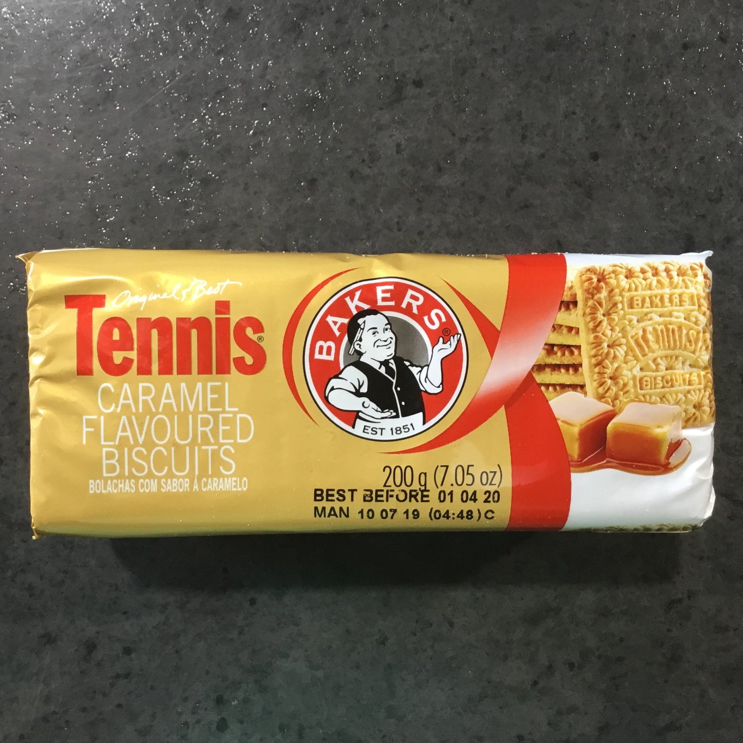 Bakers Tennis Biscuits - Caramel 200g