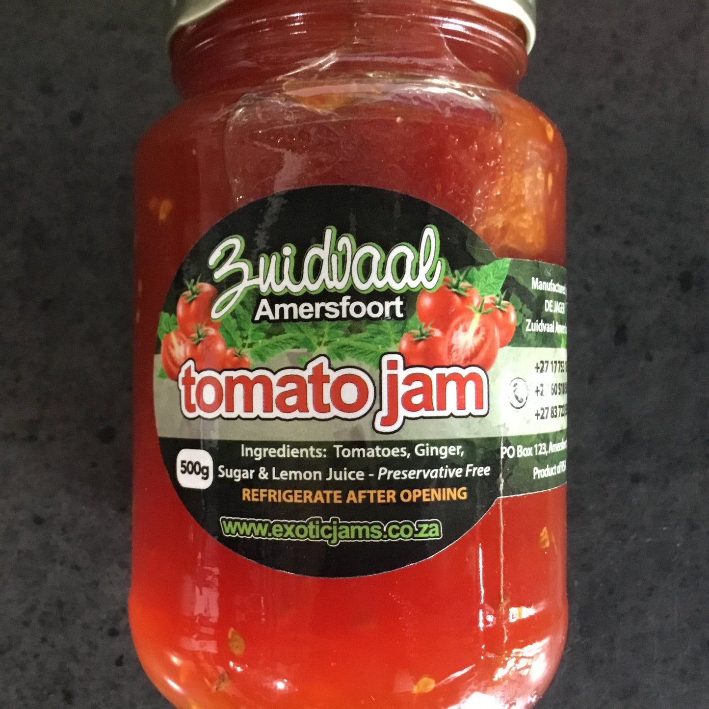 Zuidvaal Exotic Tomato Jam 500g