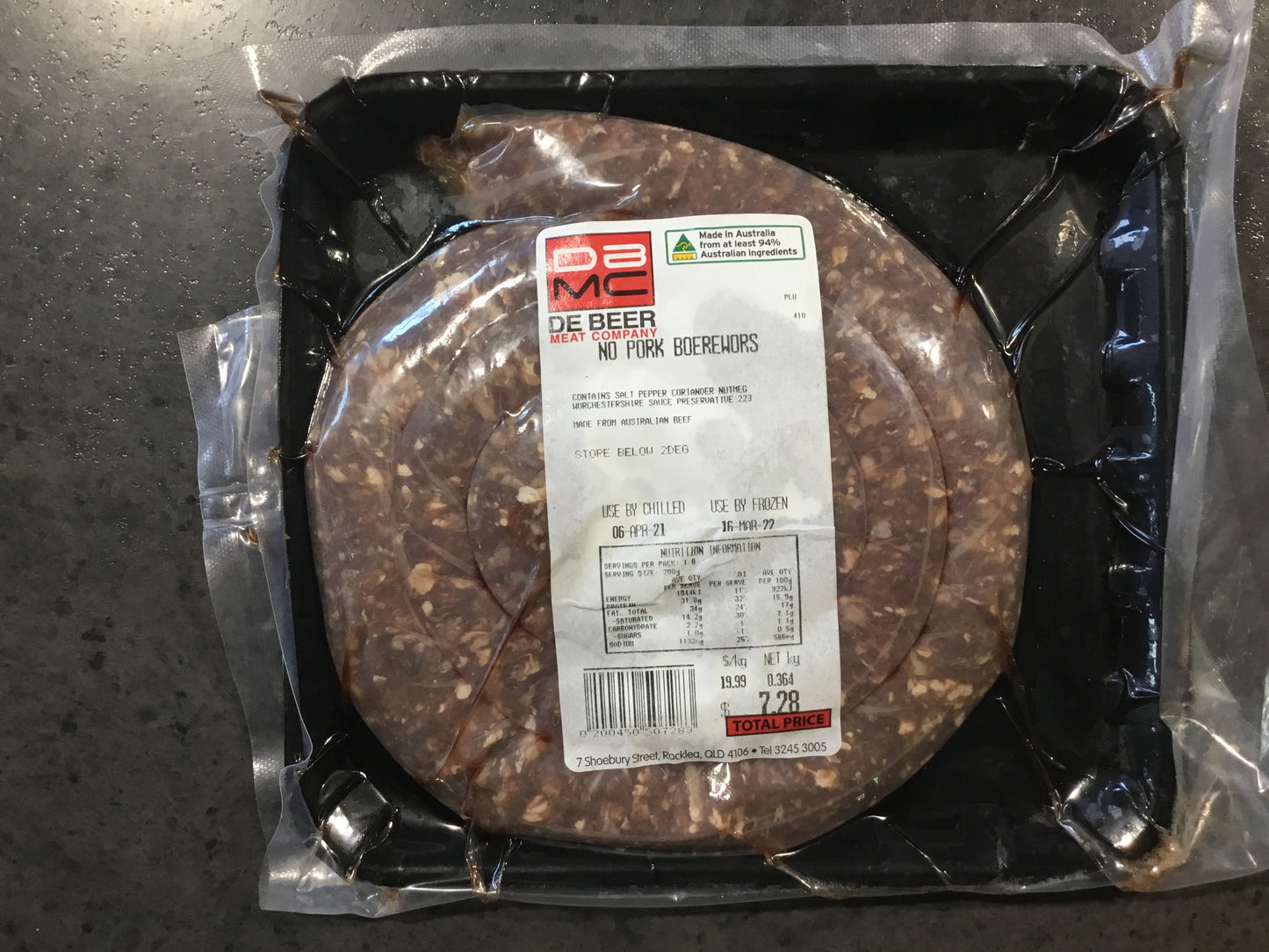 1kg of Boerewors - No Pork