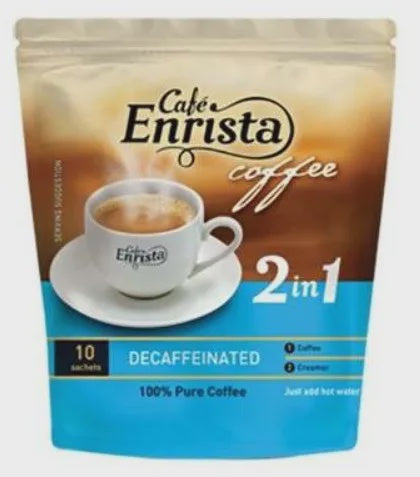 Enrista Coffee DECAFFEINATED 2-in-1 10 pack