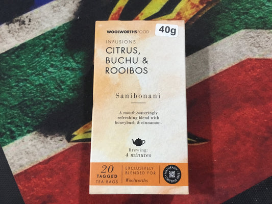 Woolworths Sanibonani Tea Citrus Buchu & Rooibos 20s