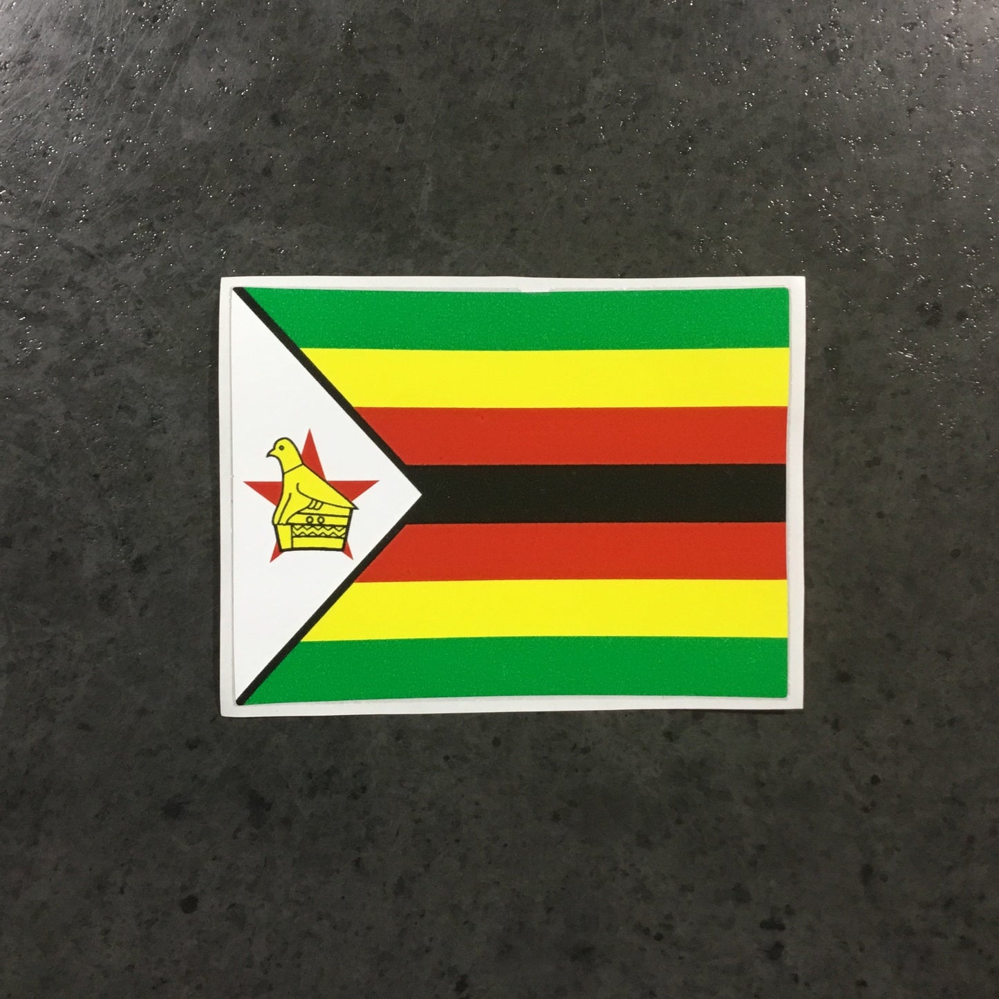 Sticker Zimbabwe Flag 10cm