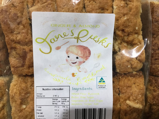 Rusks Janes Ginger and Almond