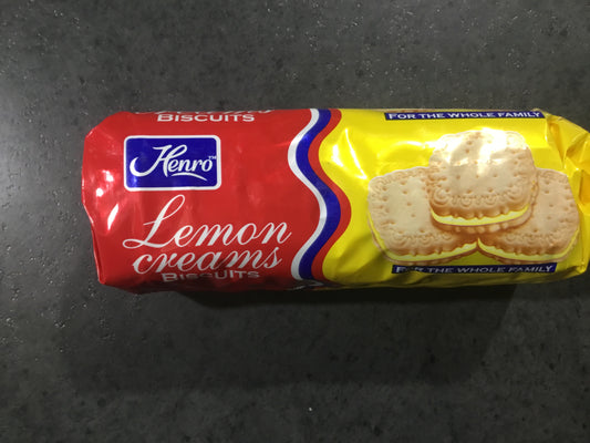 Henro Biscuits Lemon Cream 150g