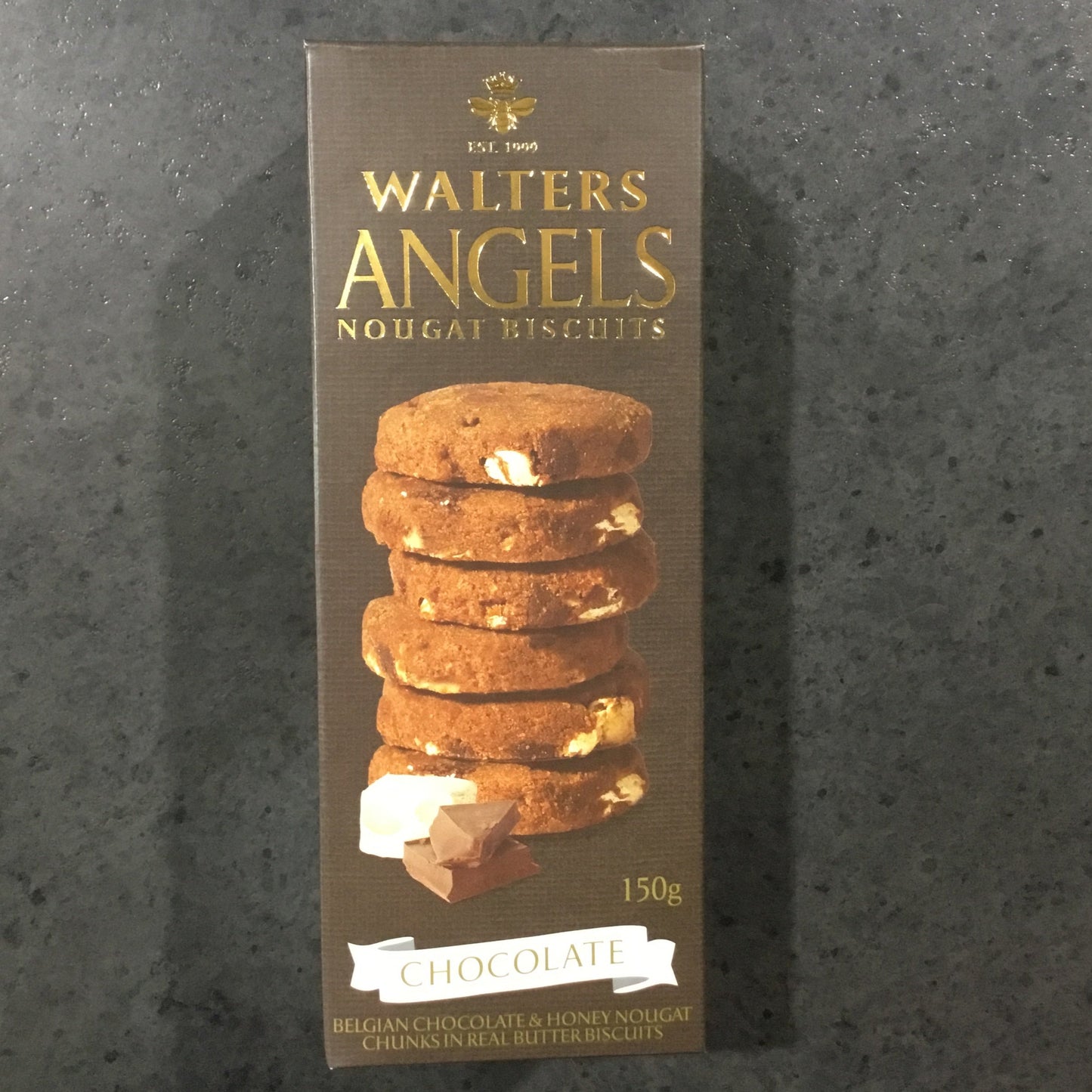 Walters Angel Nougat Biscuit Chocolate 150g