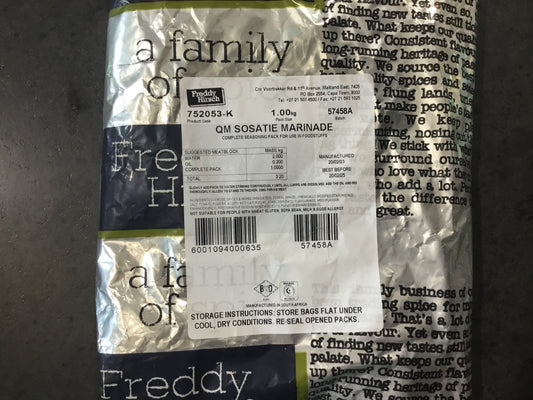 Freddy Hirsch Sosatie Quick Mix Marinade 1kg bag