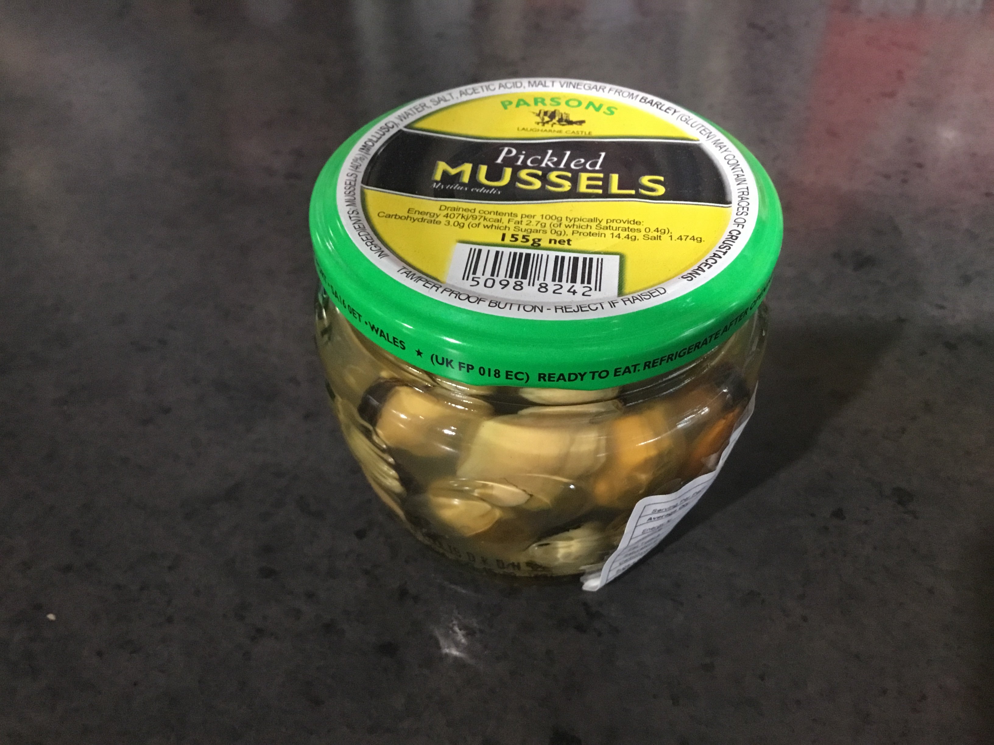 Parsons Mussels Pickled 155g South African Home Foods