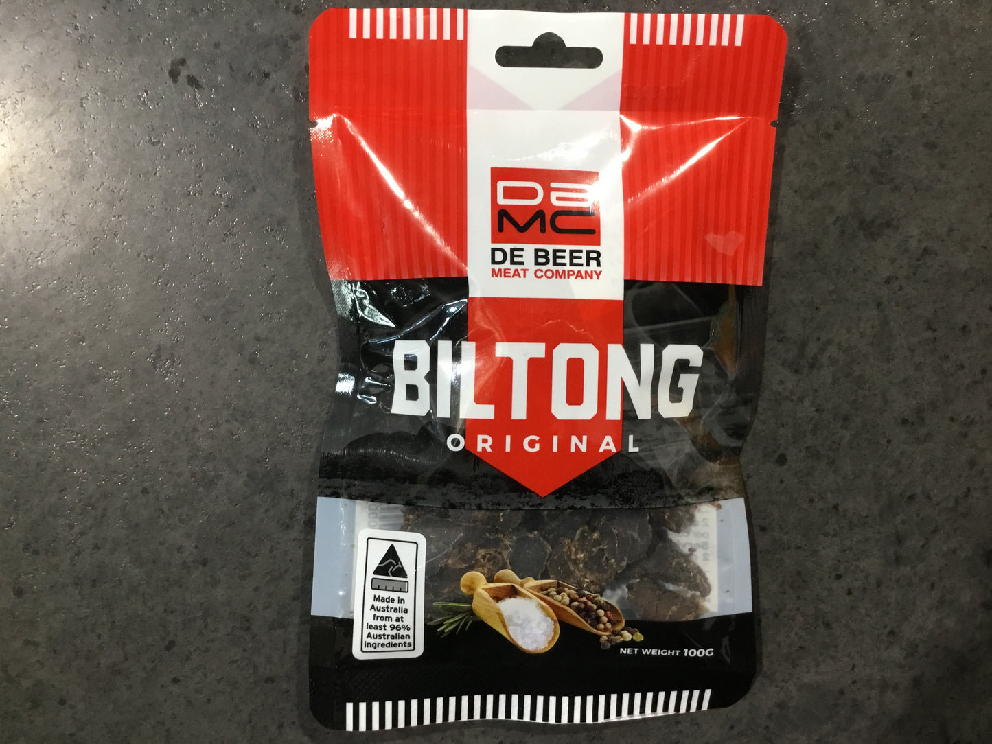 De Beer Original Biltong Pre Pack 100g