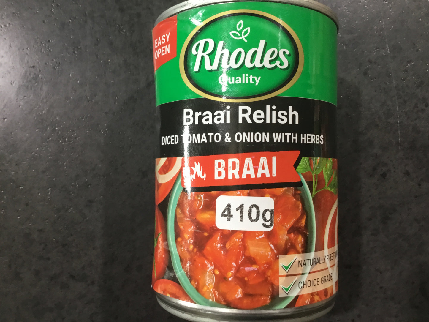 Rhodes Braai Relish 400g Can