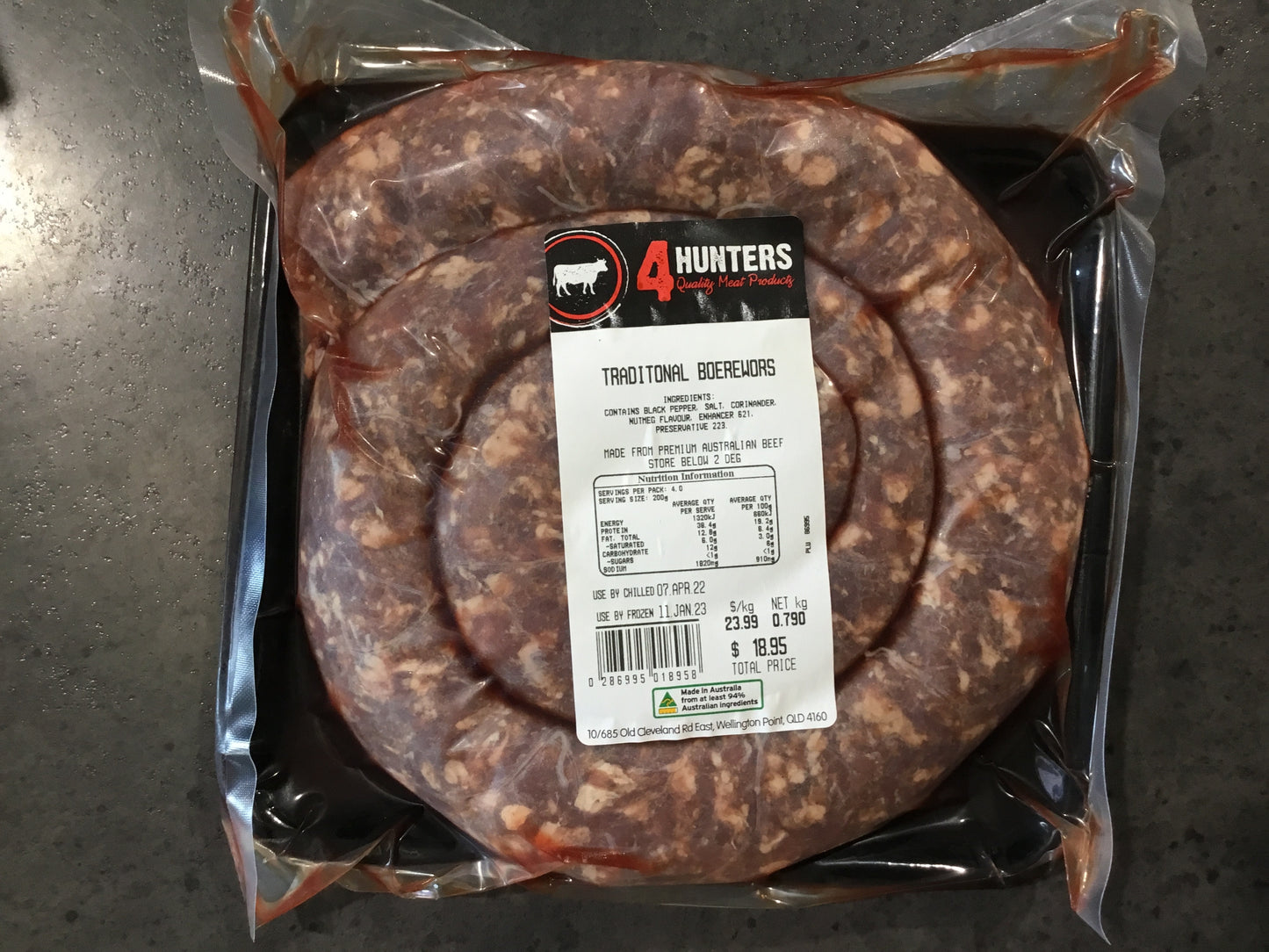 4Hunters Boerewors Thick or Thin 1kg
