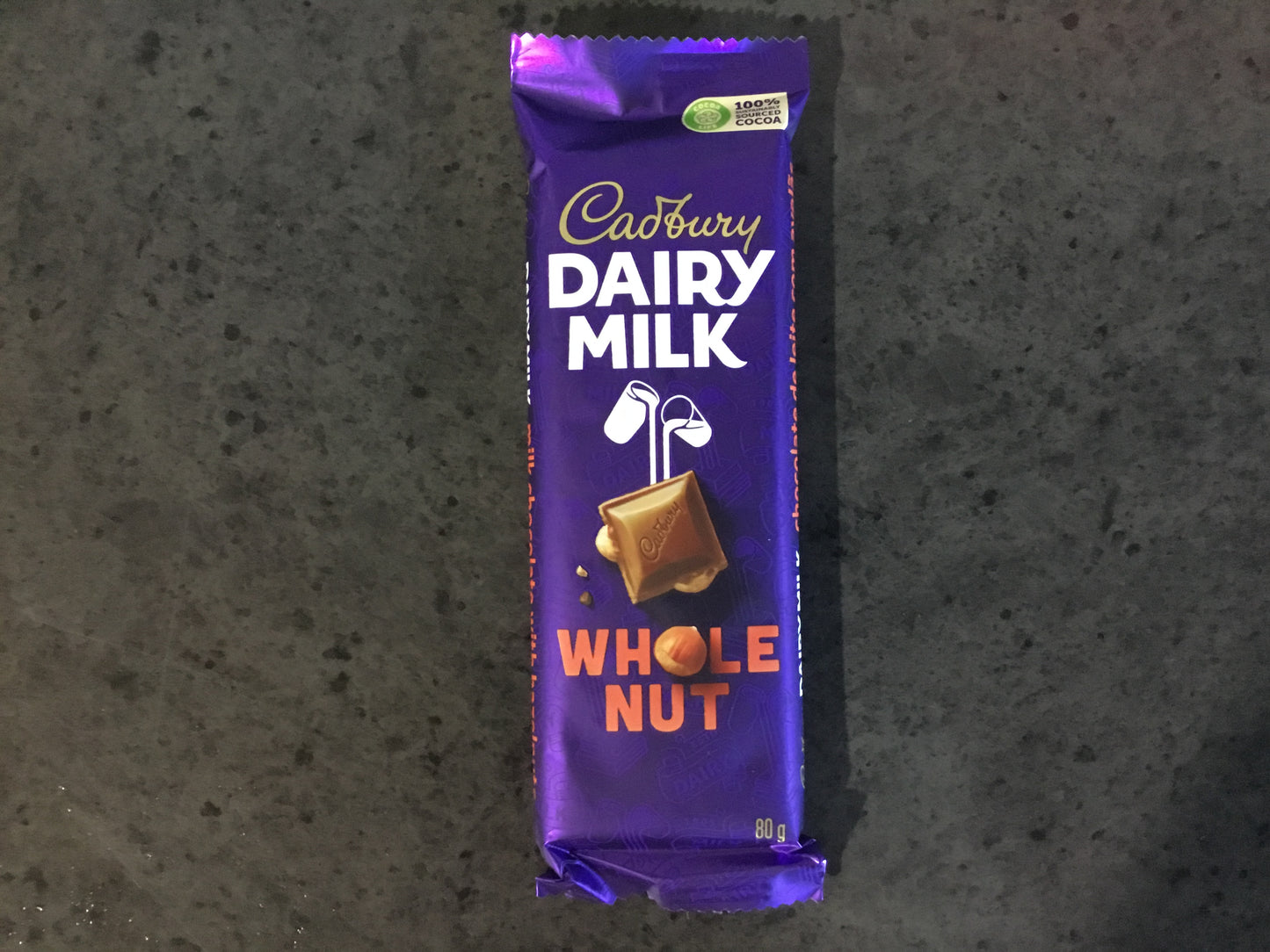 Cadbury Wholenut Slab 80b